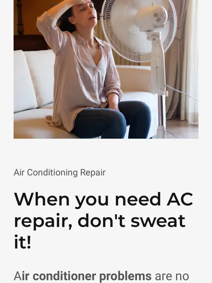 Air Pro Heat and Air mobile AC repair page